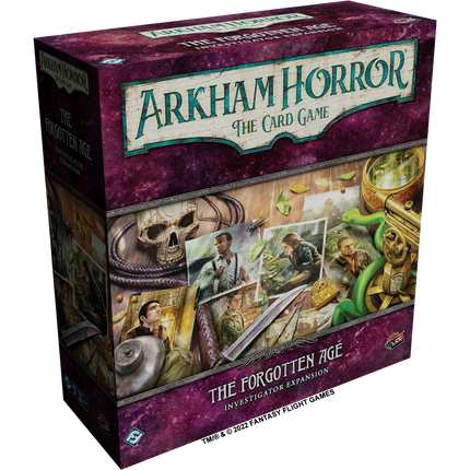 Dit is een foto van het spel The Forgotten Age Invest. Exp - Arkham Horror - LCG te koop bij Speldorado Spellenwinkel Delft