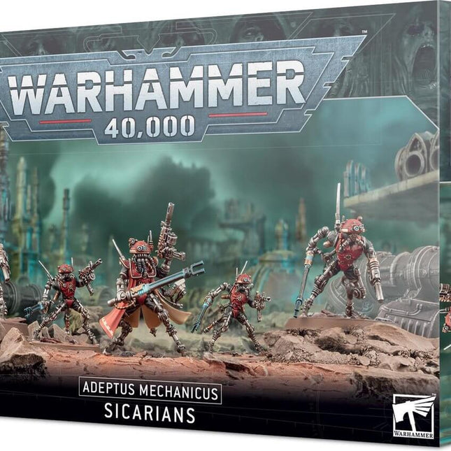 Dit is een afbeelding van het miniatuur Sicarians - Adeptus Mechanicus voor het spel Warhammer, te koop bij Tabletop Miniature Wargames spellenwinkel Speldorado in delft