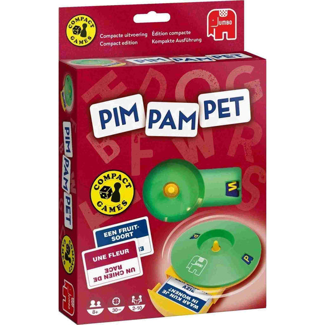 Dit is een foto van het spel Pim Pam Pet Compact te koop bij Speldorado Spellenwinkel Delft
