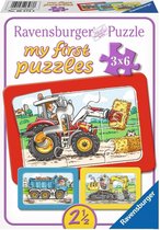 Graafmachachine, Tractor En Kiepauto My First Puzzles (9 X 2 Stukjes) 65738, 65738 van Ravensburger te koop bij Speldorado !