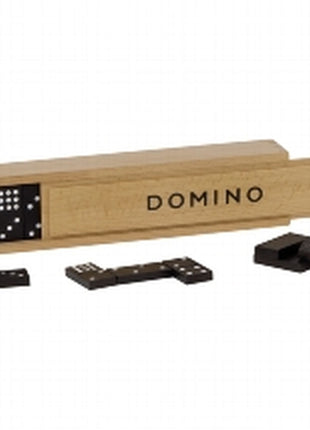 Domino  Dominospel In Houten Kist 55 Stenen - Kunststof - uitvoering