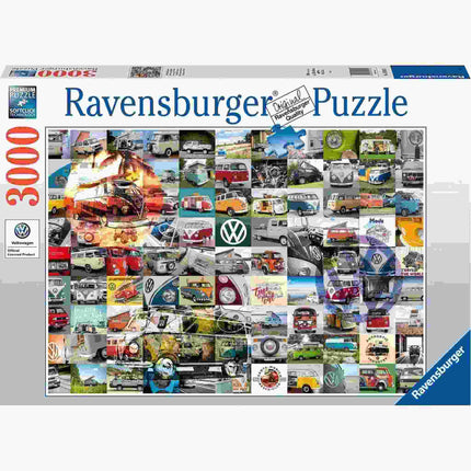 Dit is een foto van het spel 99 Vw Bulli Moments te koop bij Speldorado Spellenwinkel Delft