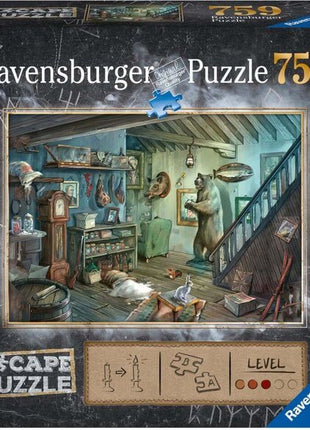Dit is een foto van het spel ESCAPE Forbidden Basement 759 pcs. - Escape the room puzzels 759 stukjes te koop bij Speldorado Spellenwinkel Delft