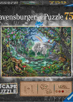 Dit is een foto van het spel ESCAPE Unicorn 759 pcs. - Escape the room puzzels 759 stukjes te koop bij Speldorado Spellenwinkel Delft