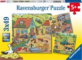 Dit is een foto van het spel Op de boerderij - 3x49 stukjes te koop bij Speldorado Spellenwinkel Delft