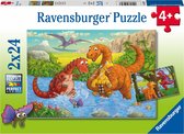 Spelende Dino'S 2X24 Stukjes 50307, 50307 van Ravensburger te koop bij Speldorado !