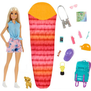 Camping Set Met Poppen Blonde & Hond - Hdf73 - Barbie, 57137568 van Mattel te koop bij Speldorado !