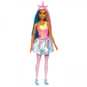 Dreamtopia Eenhoorn Doll Blue/Pink - Hgr21 - Barbie, 57138319 van Mattel te koop bij Speldorado !