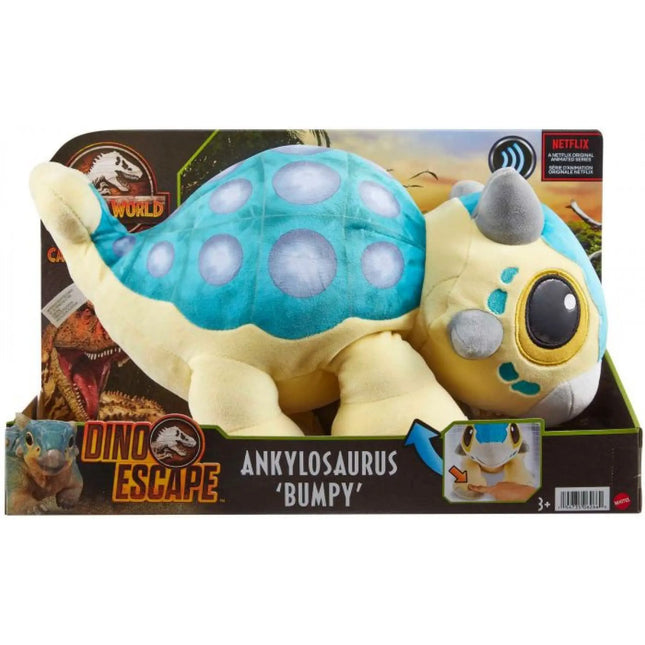 Jurassic World Functie Pluche Ankylosaurus Hobbelig, HHB48 van Mattel te koop bij Speldorado !