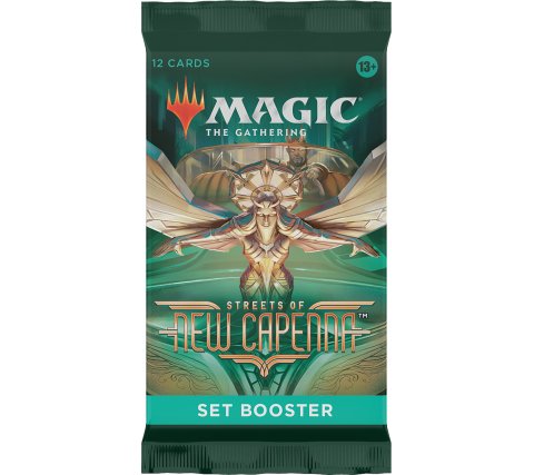 Dit is een foto van het spel Streets Of New Capenna - Set Booster - Magic The Gathering te koop bij Speldorado Spellenwinkel Delft