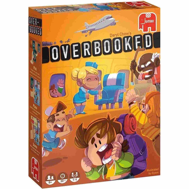 Dit is een foto van het spel Overbooked te koop bij Speldorado Spellenwinkel Delft