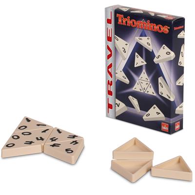 Dit is een foto van het spel Triominos Travel klein reis te koop bij Speldorado Spellenwinkel Delft