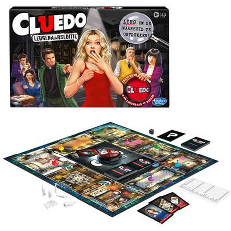 Cluedo Leugenaarseditie – gezellig bordspel – 2 tot 4 spelers