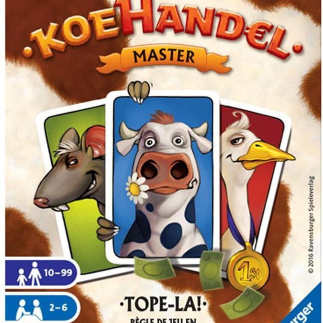 Dit is een foto van het spel Koehandel Master te koop bij Speldorado Spellenwinkel Delft