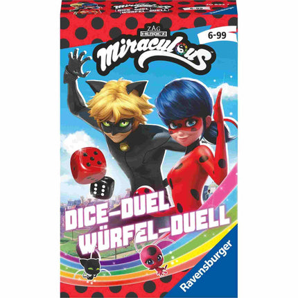 Dit is een foto van het spel Miraculous Dobbel Duel te koop bij Speldorado Spellenwinkel Delft
