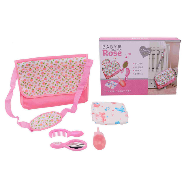 afbeelding artikel Baby Rose Luier Draagtas Met Accessoires