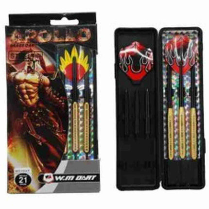 Dit is een foto van het spel Darts Brass Messing 21 Gr 3 In Box Blist te koop bij Speldorado Spellenwinkel Delft