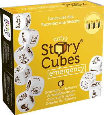 rory's story cubes emergency – party dobbelspel – 2 tot 4 spelers.