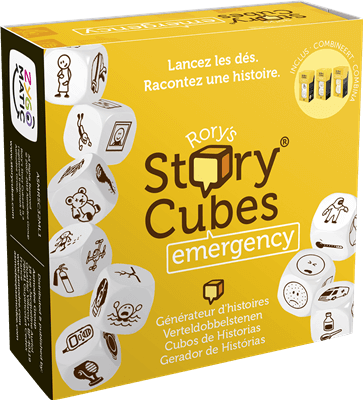 Dit is een foto van het spel Rory'S Story Cubes Emergency te koop bij Speldorado Spellenwinkel Delft