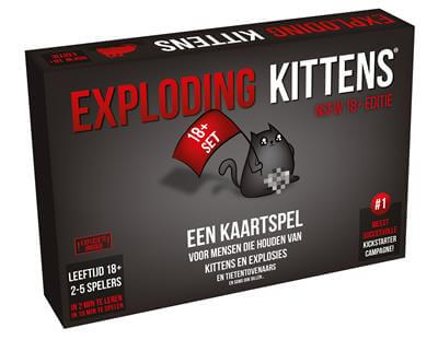 Dit is een foto van het spel Exploding Kittens NSFW 18+ NL te koop bij Speldorado Spellenwinkel Delft