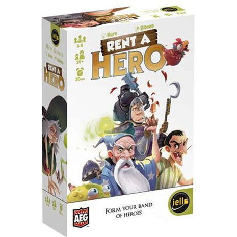 Dit is een foto van het spel Rent a Hero EN te koop bij Speldorado Spellenwinkel Delft