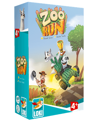 Dit is een foto van het spel Zoo Run EN-NL te koop bij Speldorado Spellenwinkel Delft