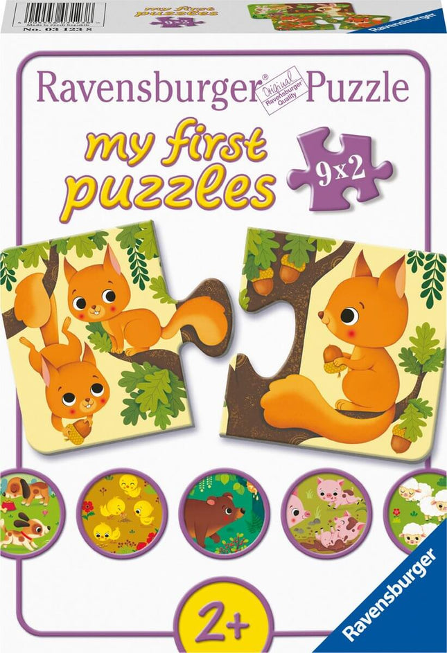 Dieren En Hun Kleintjes My First Puzzles (3 X 6 Frame) 31238, 31238 van Ravensburger te koop bij Speldorado !