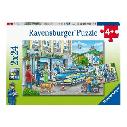 Dit is een foto van het spel Politiestation twee puzzels te koop bij Speldorado Spellenwinkel Delft