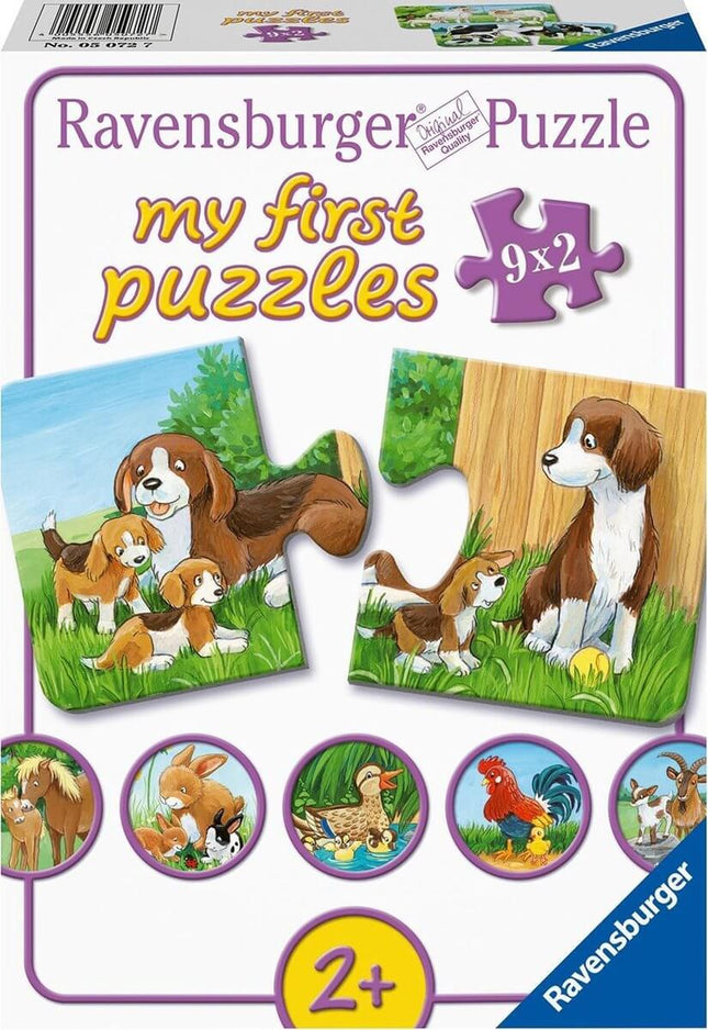 Dierenfamilies Op De Boerderij My First Puzzles (3 X 6 Frame) 50727, 50727 van Ravensburger te koop bij Speldorado !