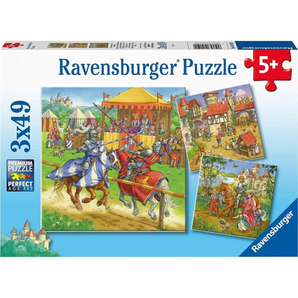 Dit is een foto van het spel Riddertoernooi In De Middeleeuwen te koop bij Speldorado Spellenwinkel Delft