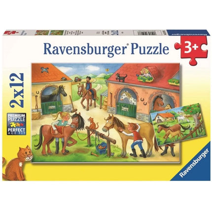Dit is een foto van het spel Vakantie Op De Manege te koop bij Speldorado Spellenwinkel Delft