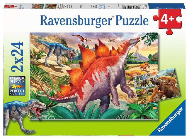 Wilde Oertijddieren 2X24 Stukjes 51793, 51793 van Ravensburger te koop bij Speldorado !