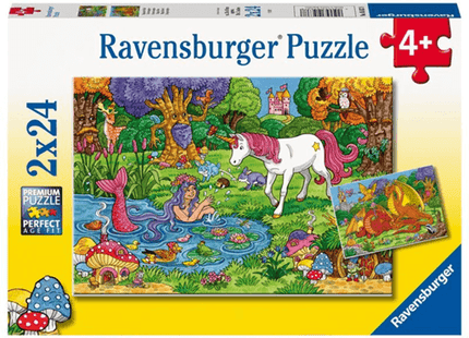 Dit is een foto van het spel Magisch Bos twee puzzles te koop bij Speldorado Spellenwinkel Delft