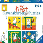 Dit is een foto van het spel nijntje 2+3+4+5 stukjes - My first puzzles (2, 3, 4, 5 stukjes) te koop bij Speldorado Spellenwinkel Delft