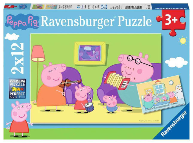 Thuis Bij Peppa Pig 2 X 12 Stukjes 75966, 75966 van Ravensburger te koop bij Speldorado !