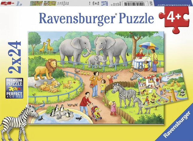 Een Dag In De Dierentuin 2X24 Stukjes 78134, 78134 van Ravensburger te koop bij Speldorado !