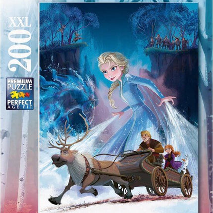 Dit is een foto van het spel Frozen 2 Het mysterieuze bos - 200 XXL te koop bij Speldorado Spellenwinkel Delft