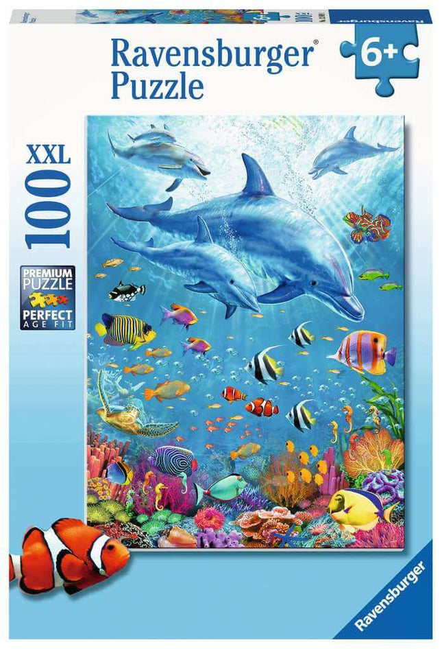 Bijeenkomst Van De Dolfijnen 100 Xxl 128891, 128891 van Ravensburger te koop bij Speldorado !