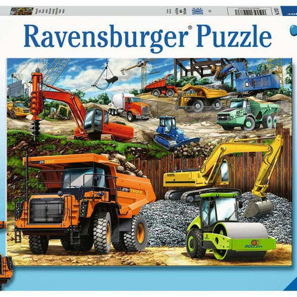 Dit is een foto van het spel Bouwvoertuigen - 100 stukejs te koop bij Speldorado Spellenwinkel Delft