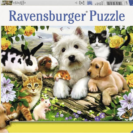 Dit is een foto van het spel Dierenvriendjes - 300 stukjes te koop bij Speldorado Spellenwinkel Delft