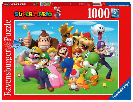 Dit is een foto van het spel Super Mario - 1000 stukjes te koop bij Speldorado Spellenwinkel Delft