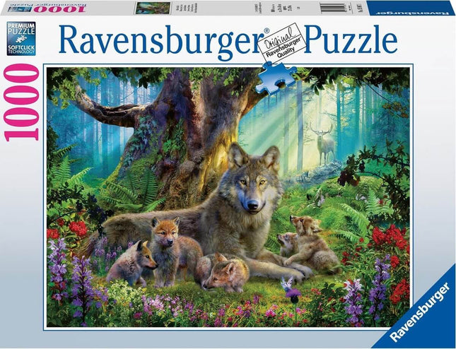 Familie Wolf In Het Bos 1000 Stukjes 159871, 159871 van Ravensburger te koop bij Speldorado !