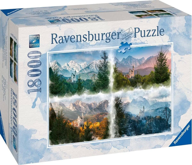 Slot Neuschwanstein In 4 Seizoenen 18.000 Stukjes 161379, 161379 van Ravensburger te koop bij Speldorado !