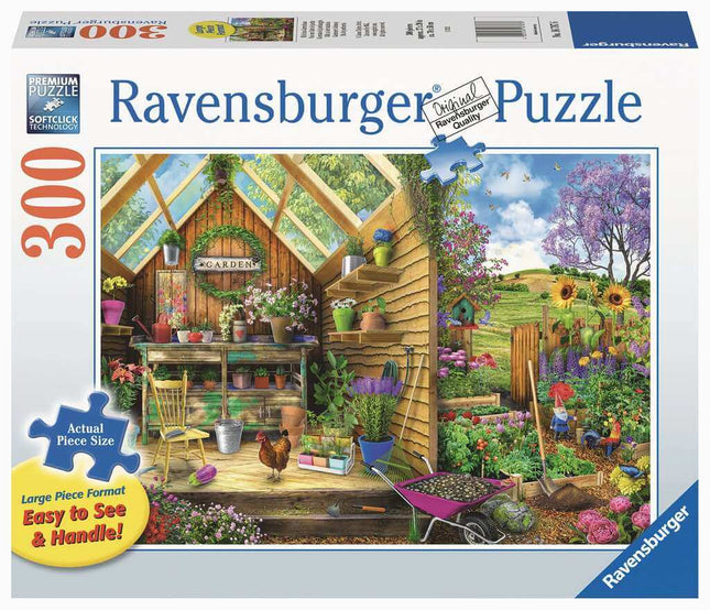 Blik In Het Tuinhuis 300 Stukjes (Extra Groot) 167876, 167876 van Ravensburger te koop bij Speldorado !