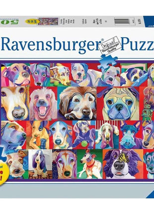 Dit is een foto van het spel Kleurrijke Honden te koop bij Speldorado Spellenwinkel Delft