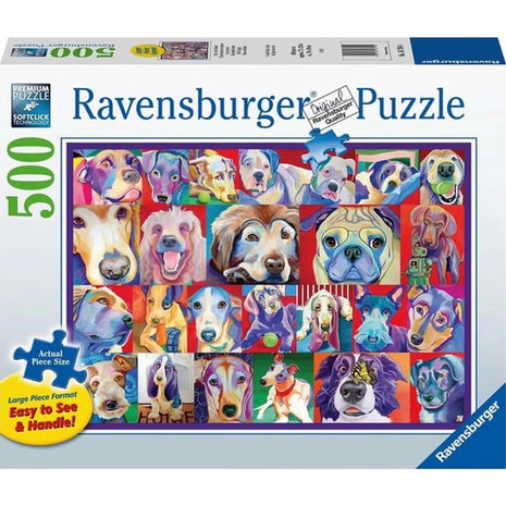 Dit is een foto van het spel Kleurrijke Honden te koop bij Speldorado Spellenwinkel Delft