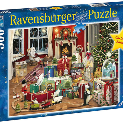 Dit is een foto van het spel Kersttijd 500 Stukjes te koop bij Speldorado Spellenwinkel Delft