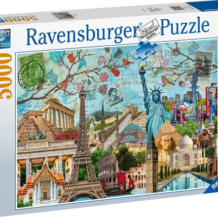 Dit is een foto van het spel Big City Collage - 5.000 stukjes te koop bij Speldorado Spellenwinkel Delft