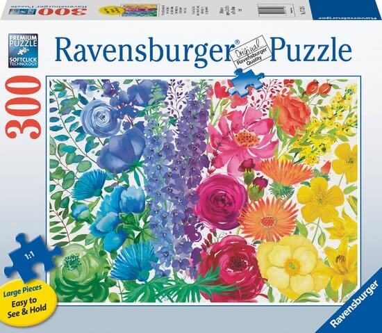 Floral Rainbow 300 Stukjes (Extra Groot) 171293, 171293 van Ravensburger te koop bij Speldorado !