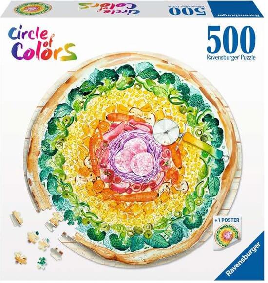 Round Puzzle Pizza 500 Stukjes Ronde 173471, 173471 van Ravensburger te koop bij Speldorado !